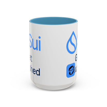 Sui: Get Slushed White Accent Mug by cypherpunkgear.com