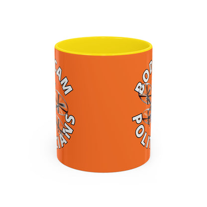 Bodycam the Politicians Drone Orange Accent Mug by cypherpunkgear.com