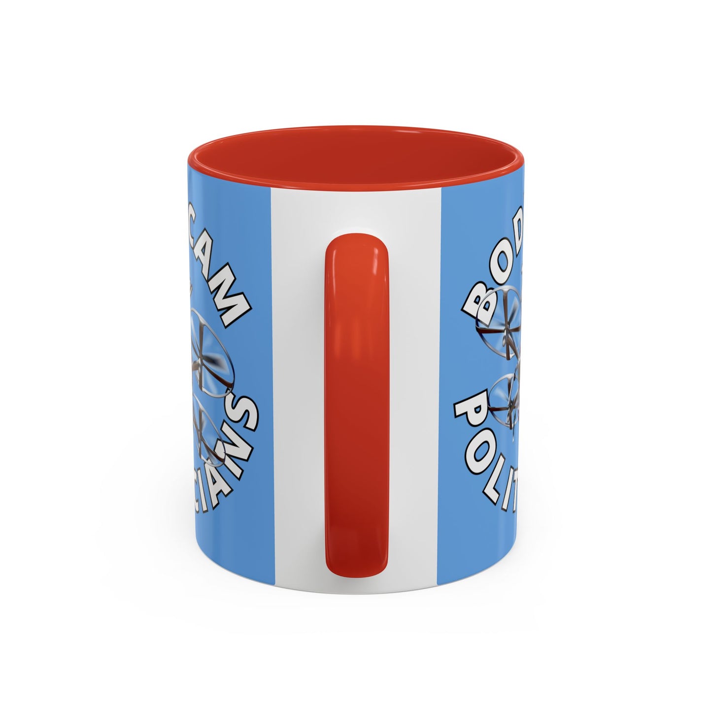 Bodycam the Politicians Drone Light Blue Accent Mug by cypherpunkgear.com