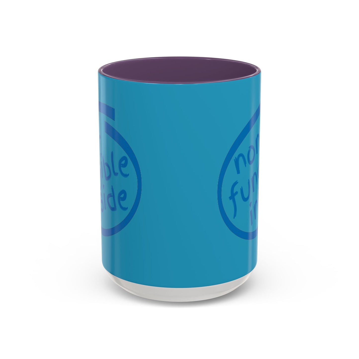 Non-Fungible Inside Turquoise Accent Mug by cypherpunkgear.com
