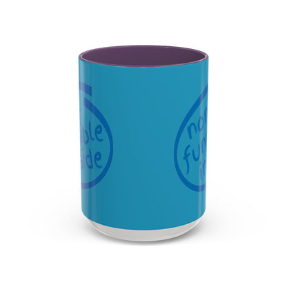 Non-Fungible Inside Turquoise Accent Mug by cypherpunkgear.com
