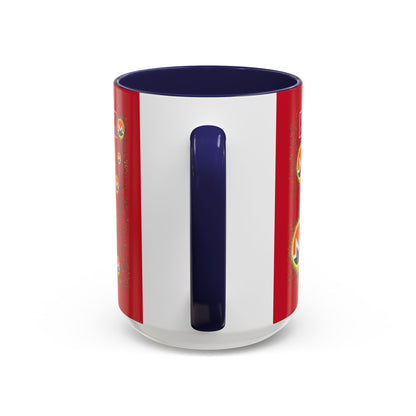 Monero (XMR) don't assume your freedoms are assured Red Accent Mug by cypherpunkgear.com
