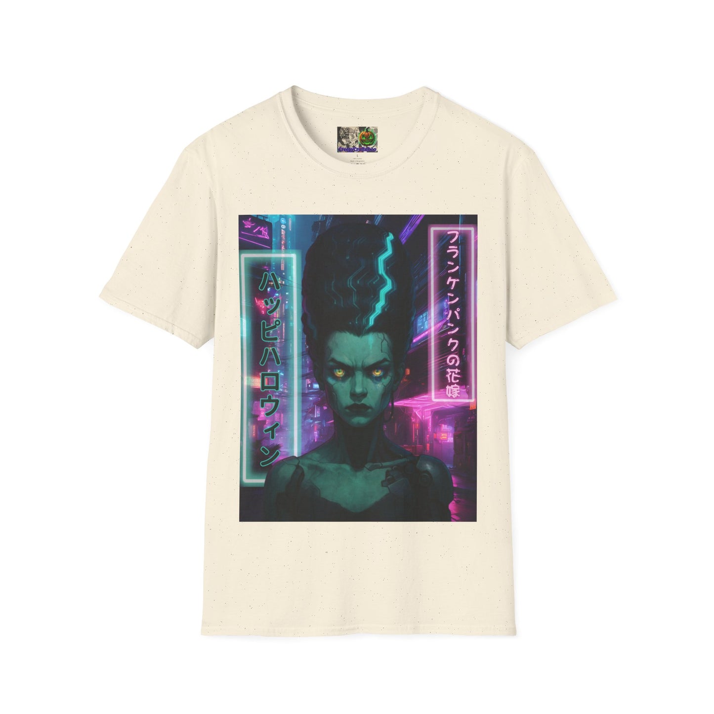 Bride of Frankenpunk Light colors Unisex T-Shirt by CreepyCrafts.boo
