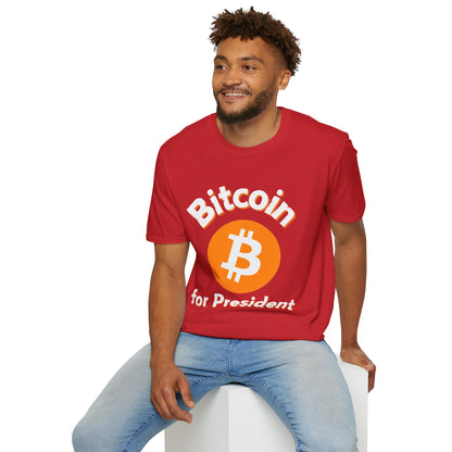 Bitcoin (BTC) for President DKcolors Unisex T-Shirt by cypherpunkgear