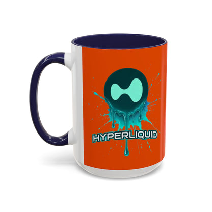 HYPE Drip Orange Accent Mug by cypherpunkgear.com