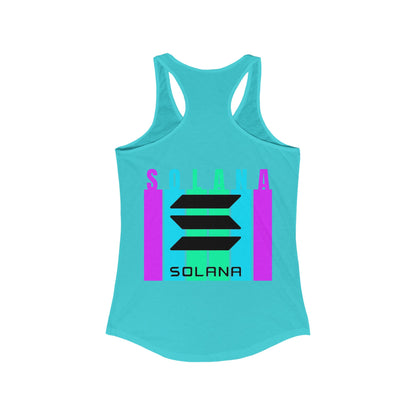 2-sided Solana Women's Racerback Tank Top by cypherpunkgear