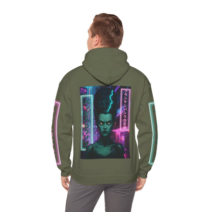 Bride of Frankenpunk Hoodie Unisex Hooded Sweatshirt by CreepyCrafts.boo