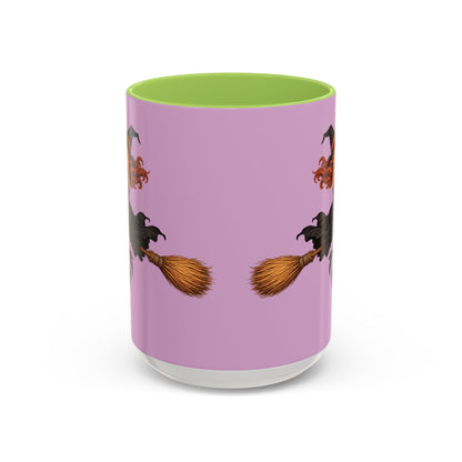 Hazel Hex Pink Accent Mug by CreepyCrafts.boo