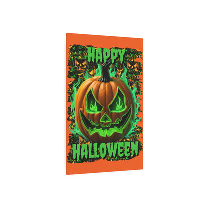 Happy Halloween Green Jack Metal Art Sign by CreepyCrafts.boo