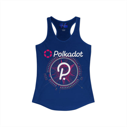 Polkadot (DOT) Women's Racerback Tank Top by cypherpunkgear.com
