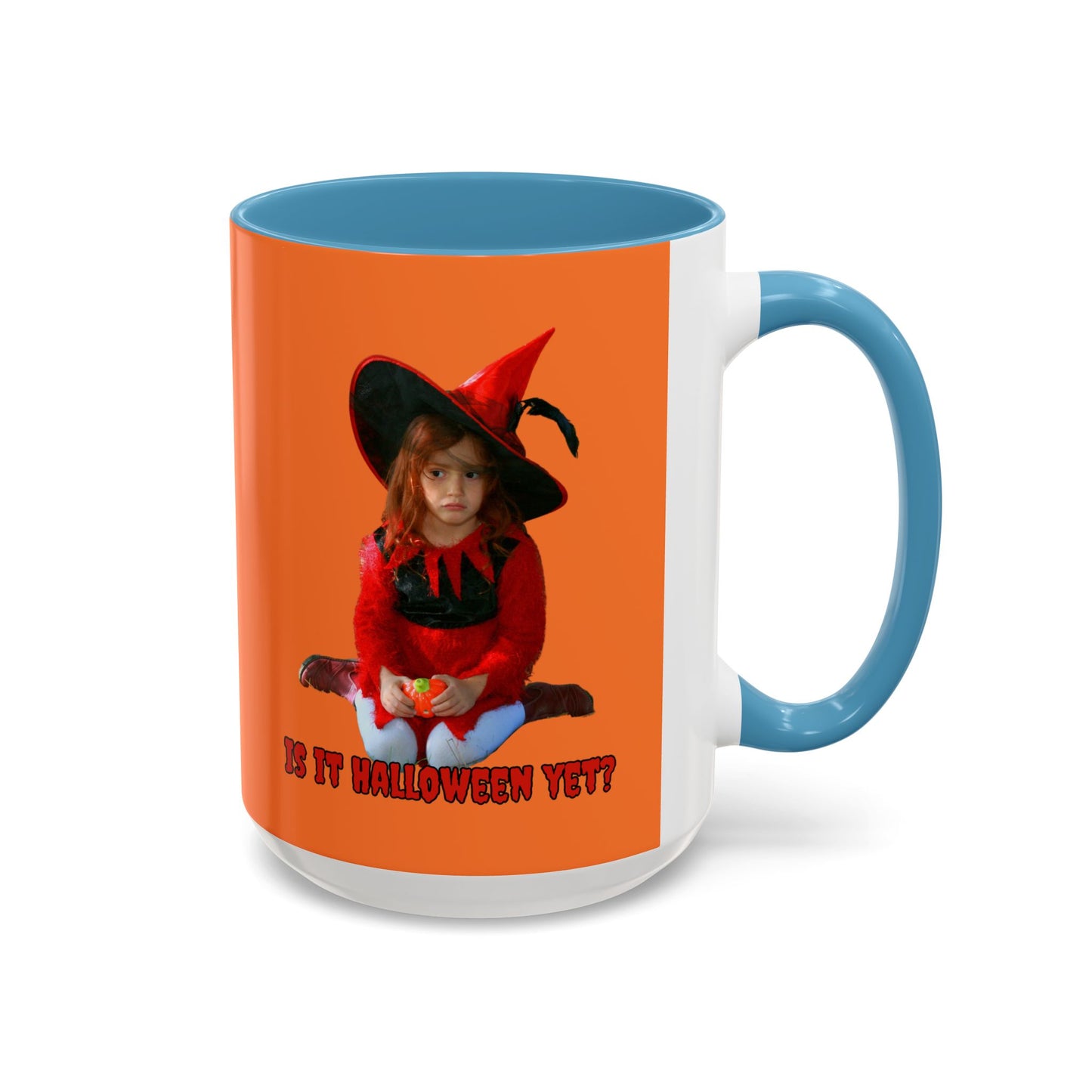 Is it Halloween yet? Orange Accent Mug by CreepyCrafts.boo