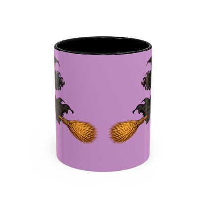 Velvet Vex Pink Accent Mug by CreepyCrafts.boo