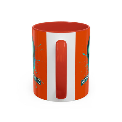 HYPE Drip Orange Accent Mug by cypherpunkgear.com
