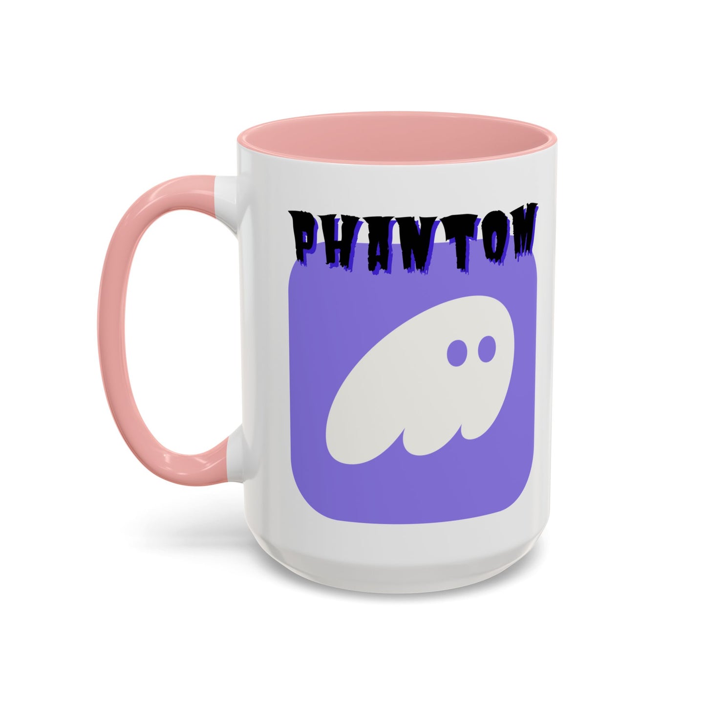 Phantom Hot Wallet White Accent Mug by cypherpunkgear.com