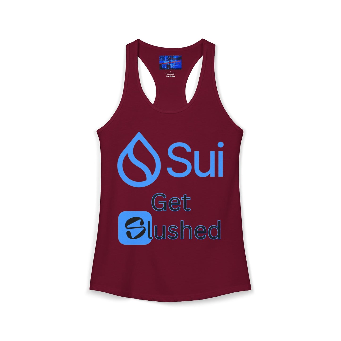 Sui: Get Slushed Women's Racerback Tank Top by cypherpunkgear.com