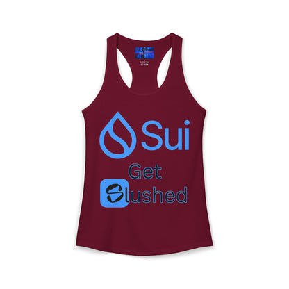 Sui: Get Slushed Women's Racerback Tank Top by cypherpunkgear.com