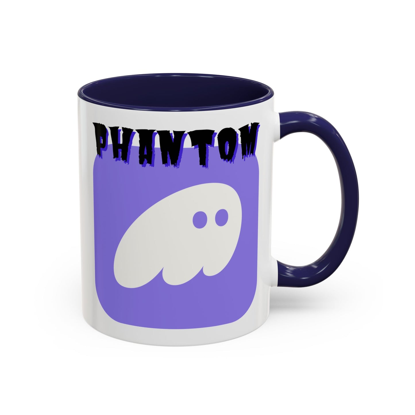 Phantom Hot Wallet White Accent Mug by cypherpunkgear.com