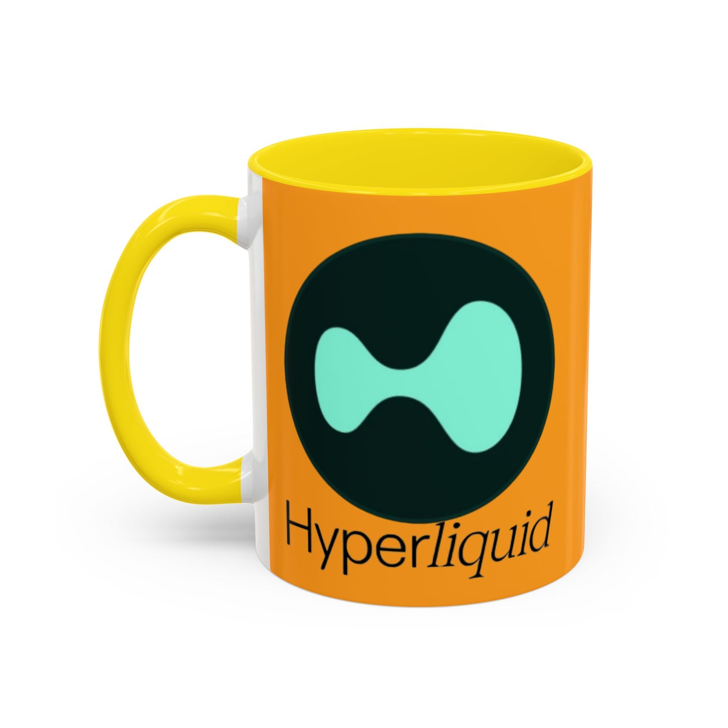 Hyperliquid Black font Orange Accent Mug by cypherpunkgear.com