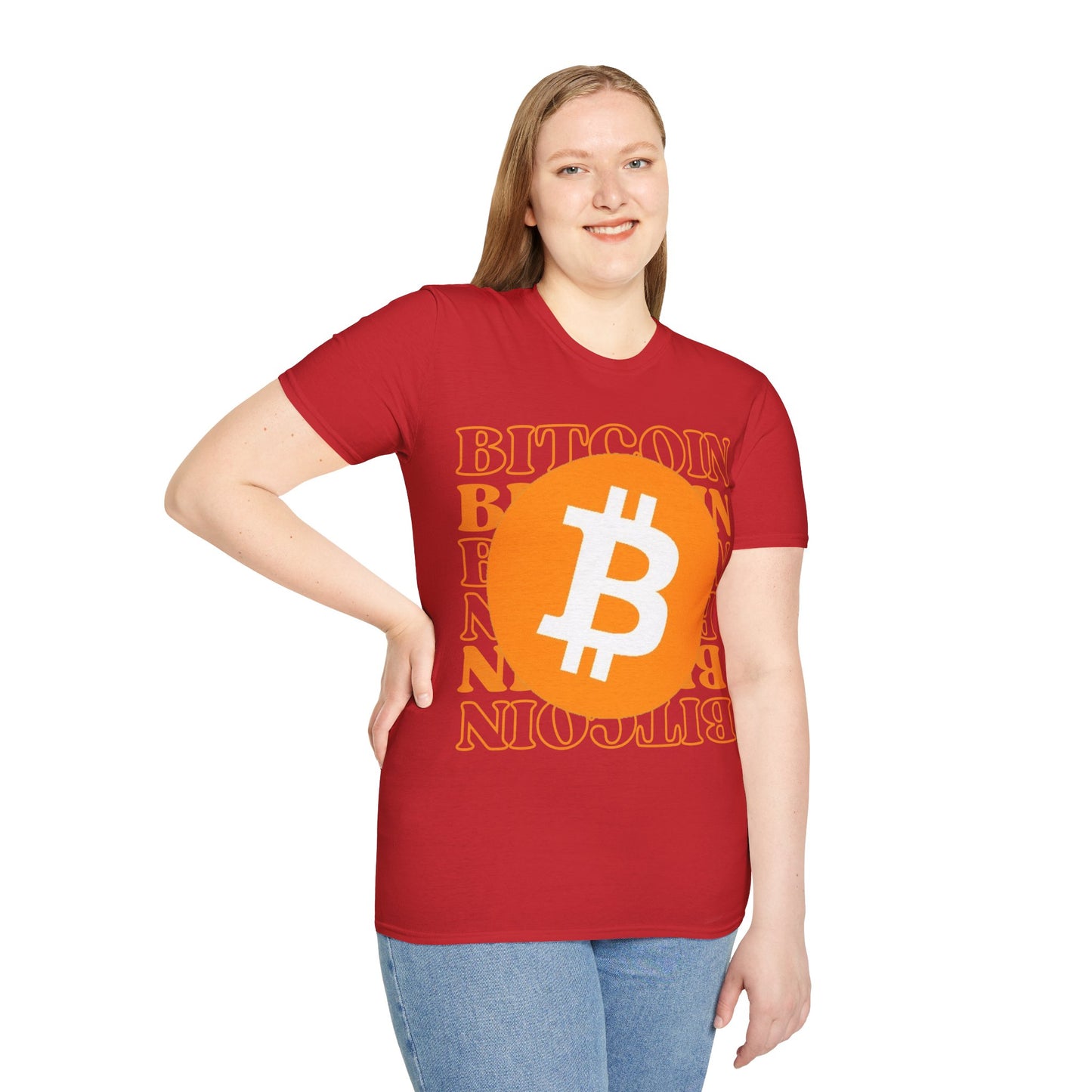 Bitcoin Bitcoin Bitcoin (BTC) Light colors Unisex T-Shirt by cypherpunkgear.com