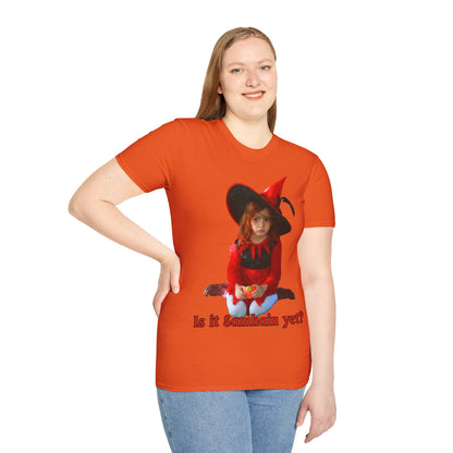 Is it Samhain yet? Light colors Unisex T-Shirt by CreepyCrafts.boo