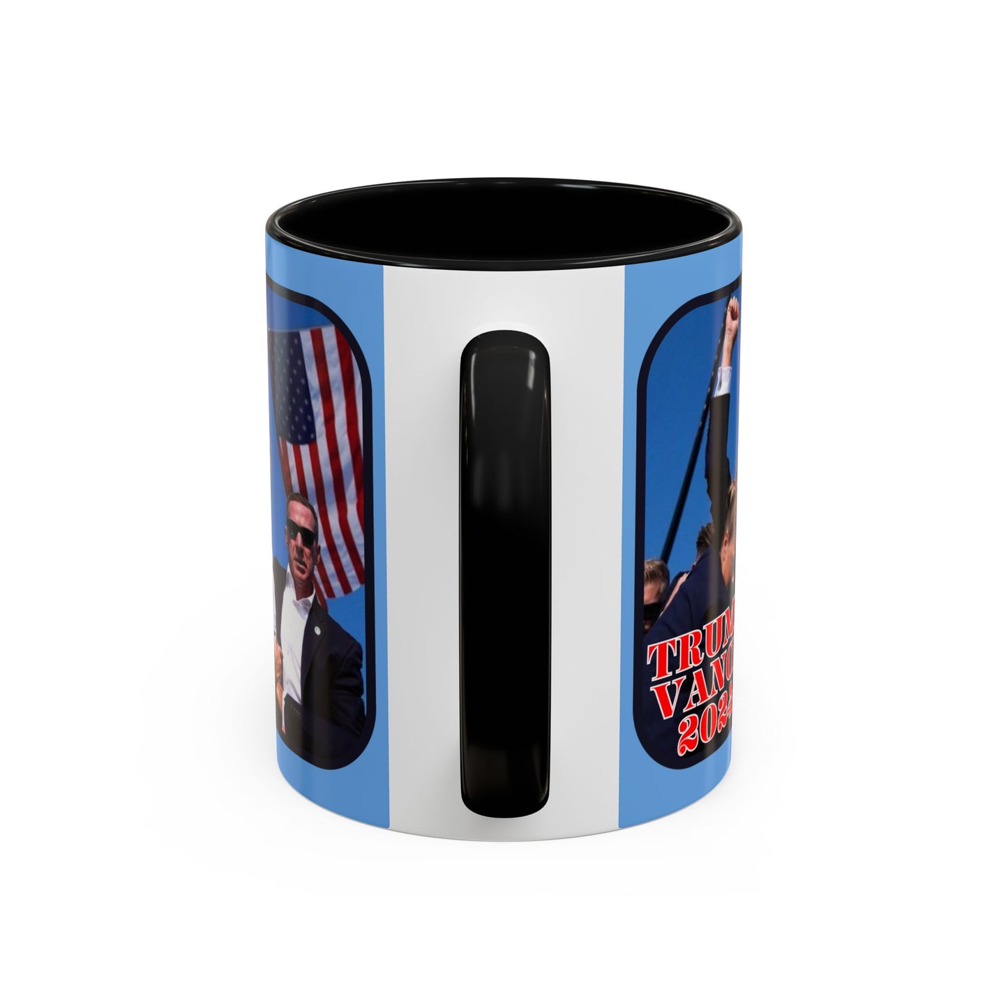 Trump and Vance 2024 Accent Mug by cypherpunkgear