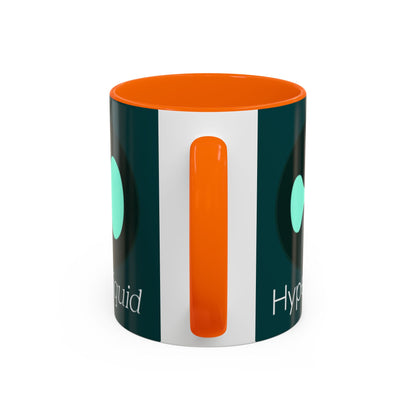 Hyperliquid White font Dark Hyperliquid Accent Mug by cypherpunkgear.com