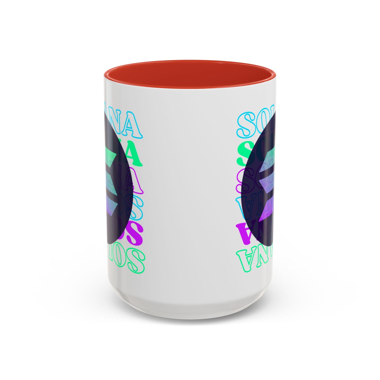 Solana Solana Solana (SOL) Accent Mug by cypherpunkgear