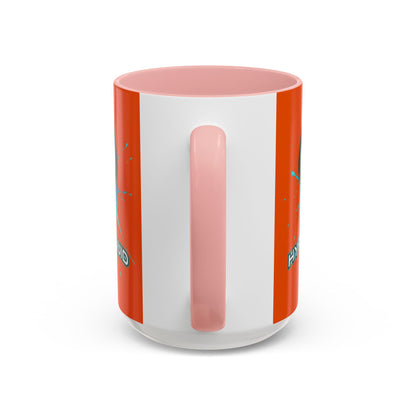 HYPE Drip Orange Accent Mug by cypherpunkgear.com