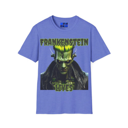 Frankenstein Lives LTcolors Unisex T-Shirt by cypherpunkgear