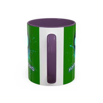 HYPE Drip Green Accent Mug by cypherpunkgear.com