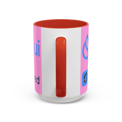 Sui: Get Slushed Pink Accent Mug by cypherpunkgear.com
