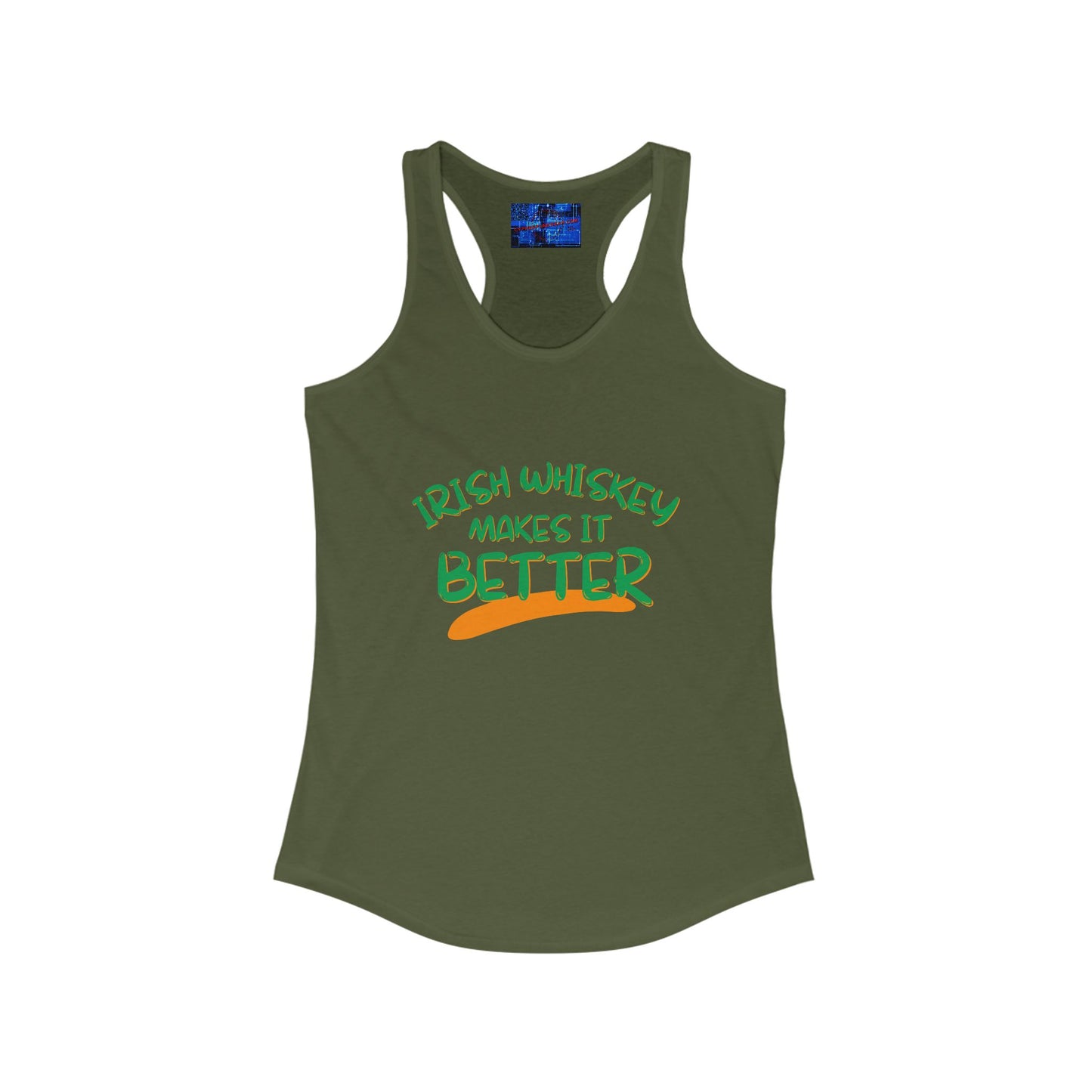 Irish Whiskey makes it better GNfont Women's Racerback Tank Top by cypherpunkgear.com