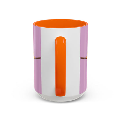 Hazel Hex Pink Accent Mug by CreepyCrafts.boo
