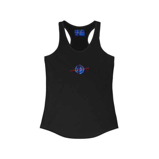 2-sided, cypherpunkgear.com Logo Women's Racerback Tank Top by cypherpunkgear.com