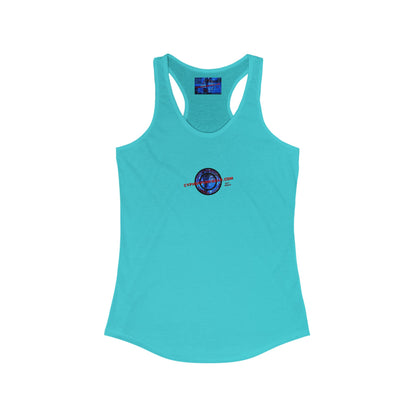 2-sided, cypherpunkgear.com Logo Women's Racerback Tank Top by cypherpunkgear.com