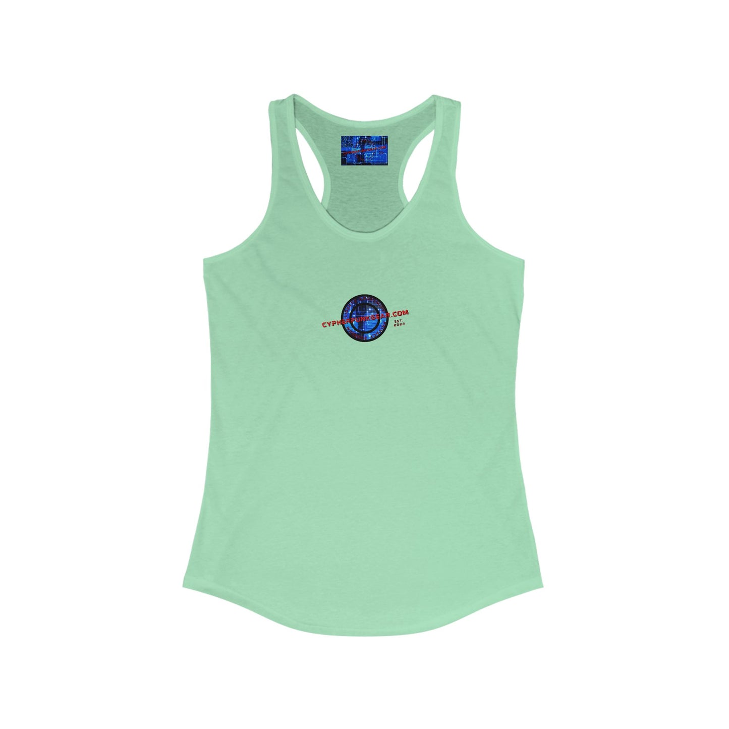 2-sided, cypherpunkgear.com Logo Women's Racerback Tank Top by cypherpunkgear.com