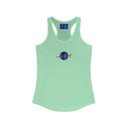 2-sided, cypherpunkgear.com Logo Women's Racerback Tank Top by cypherpunkgear.com