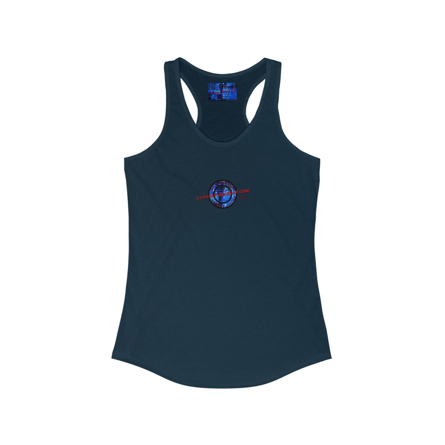 2-sided, cypherpunkgear.com Logo Women's Racerback Tank Top by cypherpunkgear.com