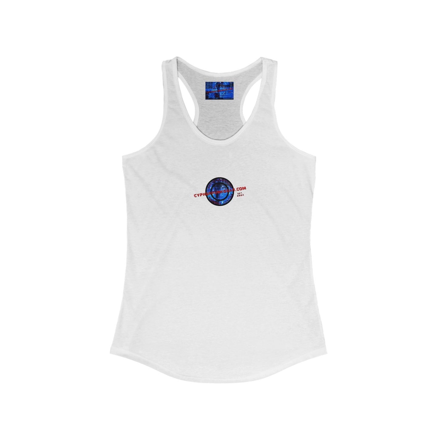 2-sided, cypherpunkgear.com Logo Women's Racerback Tank Top by cypherpunkgear.com