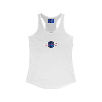 2-sided, cypherpunkgear.com Logo Women's Racerback Tank Top by cypherpunkgear.com