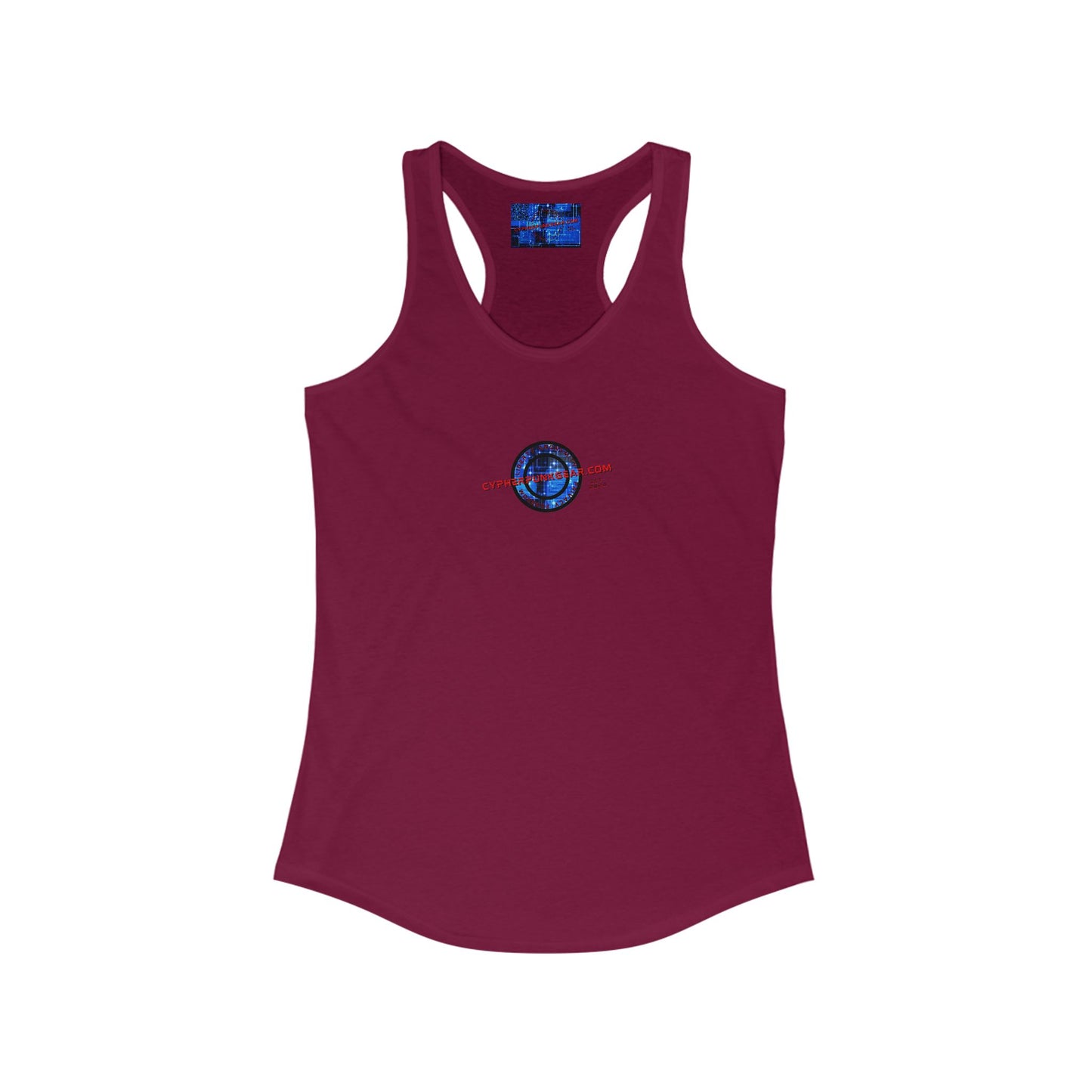 2-sided, cypherpunkgear.com Logo Women's Racerback Tank Top by cypherpunkgear.com