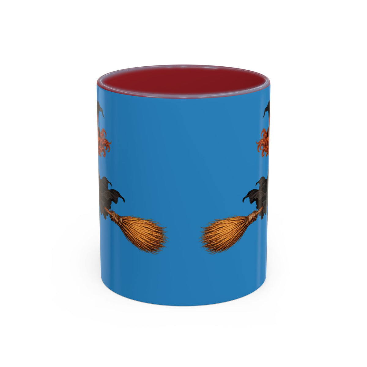Hazel Hex Blue Accent Mug by CreepyCrafts.boo
