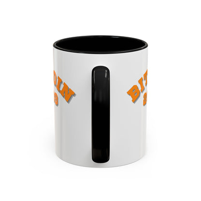 Bitcoin 2009 White Accent Mug by cypherpunkgear.com