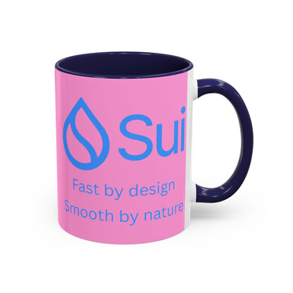SUI Pink Accent Mug by cypherpunkgear.com