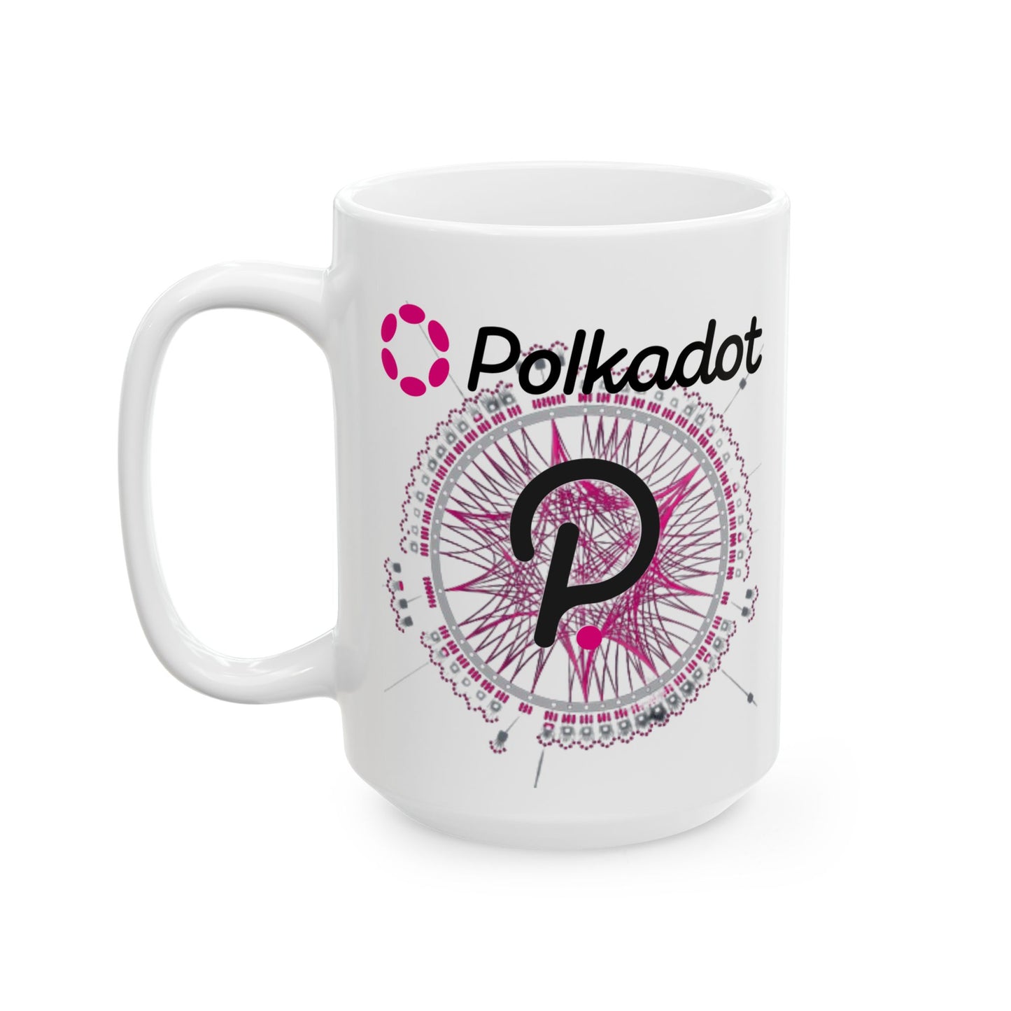 Polkadot (DOT) White Mug by cypherpunkgear.com