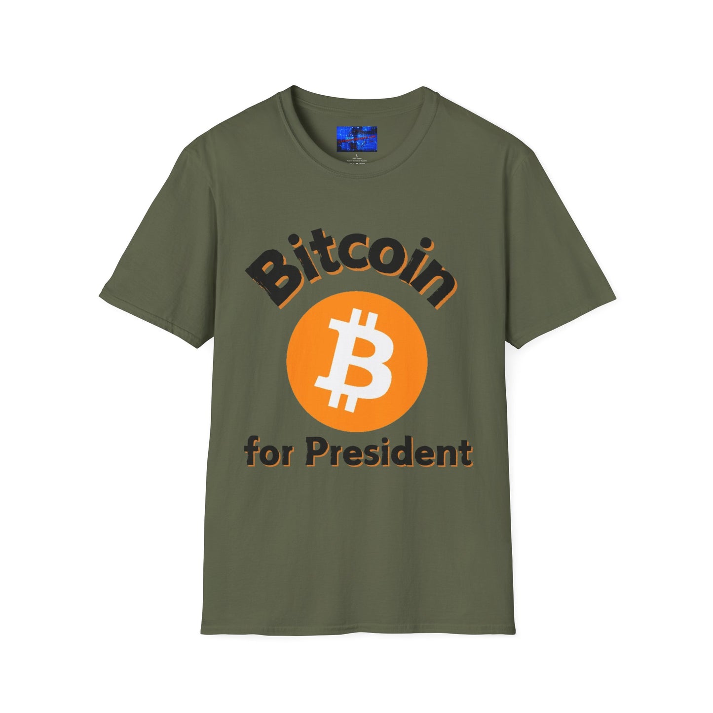 Bitcoin (BTC) for President LTcolors Unisex T-Shirt by cypherpunkgear