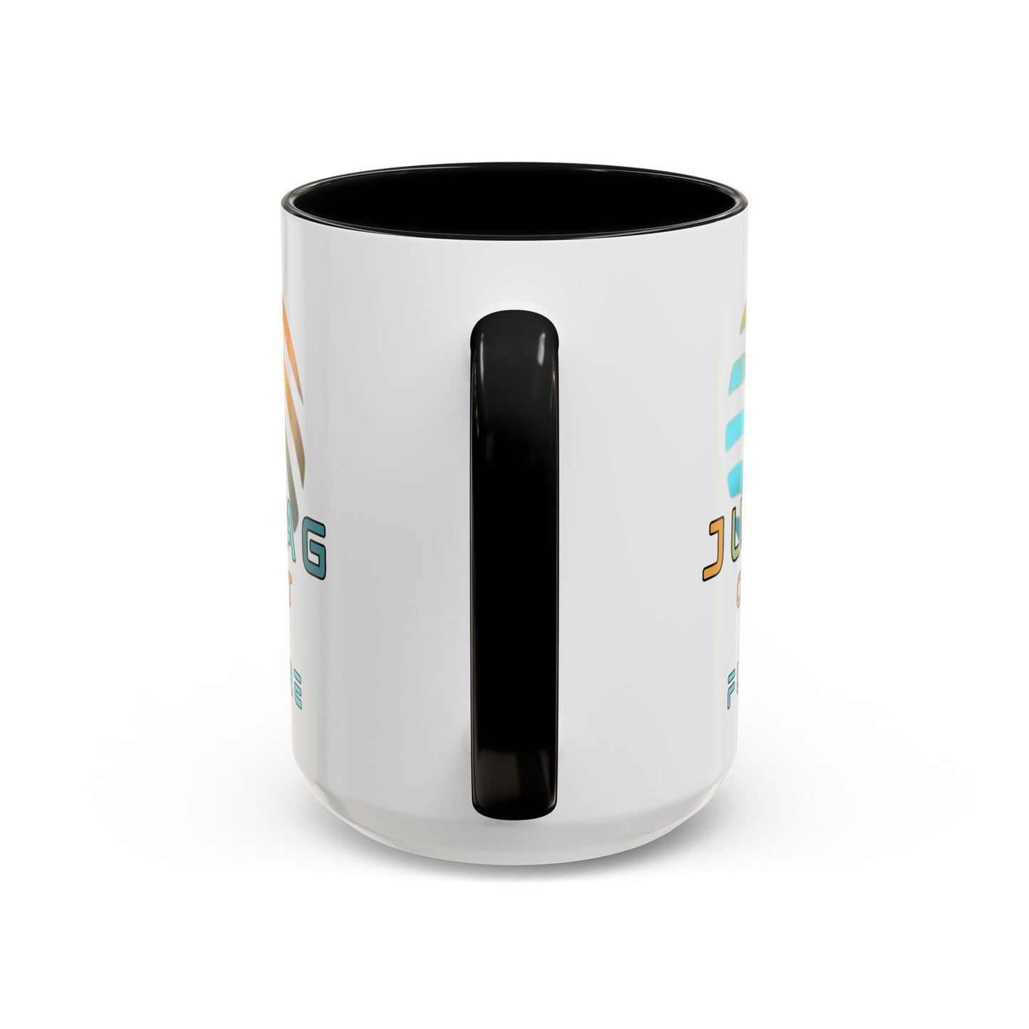 Jupiter (JUP) Orbit the Future White Accent Mug by cypherpunkgear.com