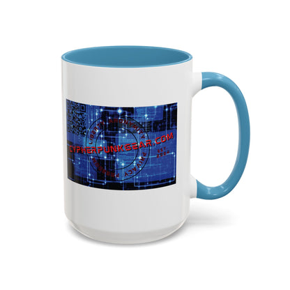 Cypherpunkgear.com logo Accent Mug by cypherpunkgear.com