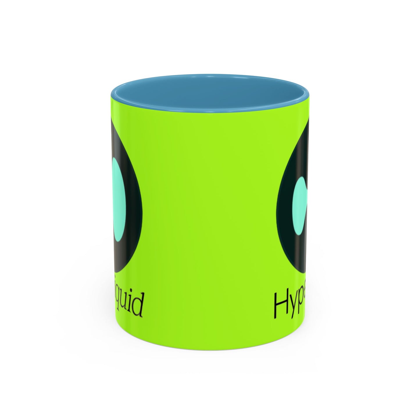 Hyperliquid Black font Green Accent Mug by cypherpunkgear.com