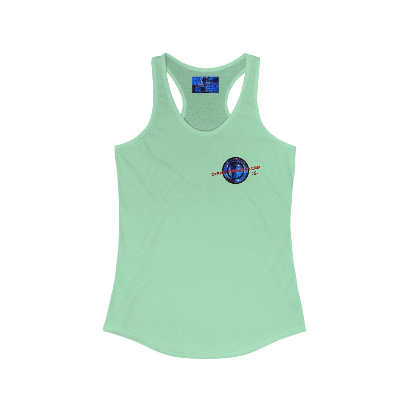 2-sided cypherpunkgear Logo Women's Racerback Tank Top by cypherpunkgear